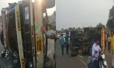 टेम्पोचे ब्रेक फेल झाल्यामुळे भीषण अपघात