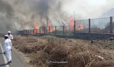 देवगिरी किल्ल्यात आग