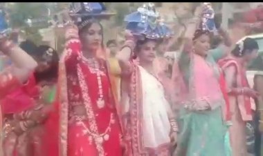 वाळूज माहेश्वरी महिला मंडळाच्या वतीने गणगौर मिरवणूक संपन्न