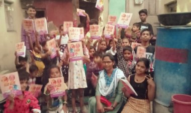 मा. ज्योतिबा फुले जयंती निमित्त अभिवादन व शालेय साहित्य वाटप