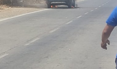 चालत्या गाडीला आग