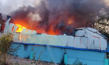 मनपाच्या कचरा  डेपोला आग