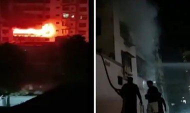 इमारतीला भीषण आग१४ जणांचा होरपळून मृत्यू