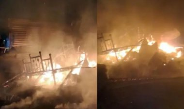 गॅस सिलिंडरचा भीषण स्फोट