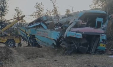 खासगी बस दरीत कोसळून 7 ठार