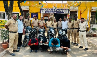 कोल्हर कंपनीत चोरी करणारे गजाआड करमाड पोलिसांची उत्तम कामगिरी