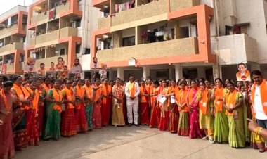 शिवसेनेचे उमेदवार हनुमान भोंडवे यांचा डोअर टू डोअर प्रचार सुरू